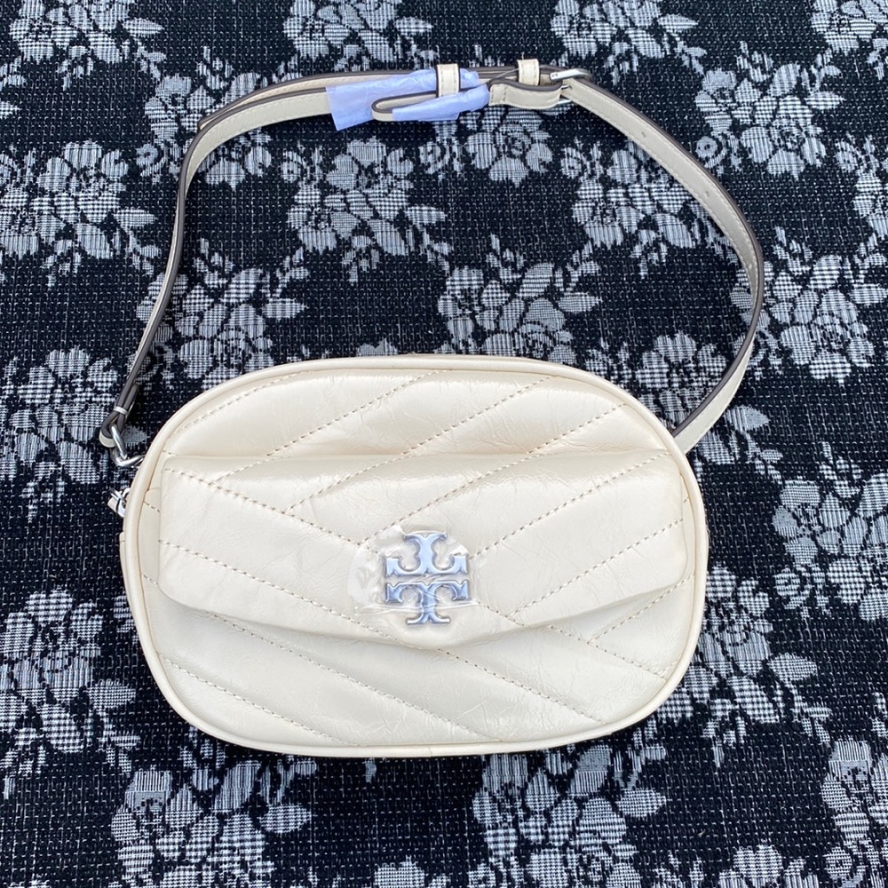 Tory Burch Kira Chevron Distressed Belt Bag purse